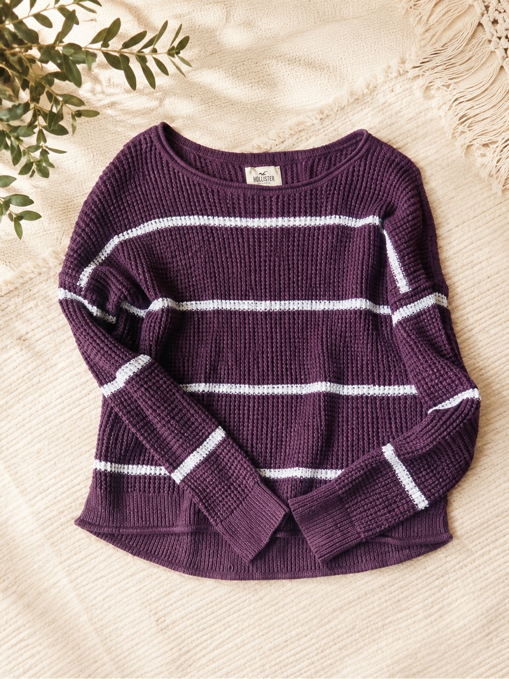 Hollister Purple Striped Sweater – Women’s Small 675